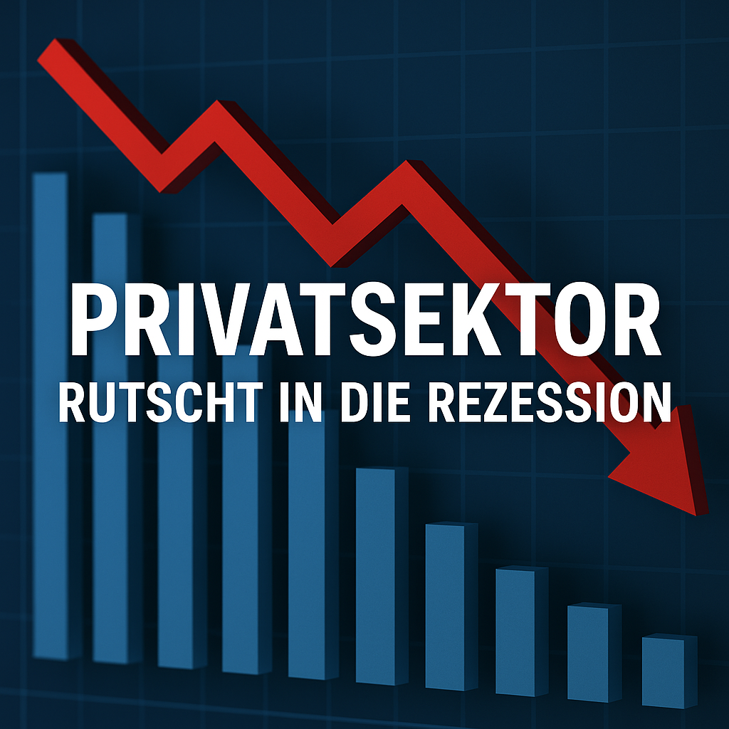 Privatsektor rutscht in die Rezession – Frühindikatoren alarmieren